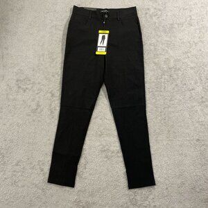 NEW Mario Serrani Women's S  Textured Pull-On Skinny Pants Black